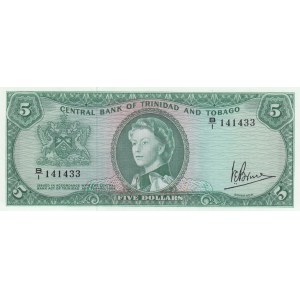 Trinidad & Tobago, 5 Dollars, 1964, UNC (-), p27c