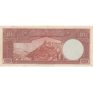 Turkey, 10 Lira, 1938, XF, p128, 2. Emission