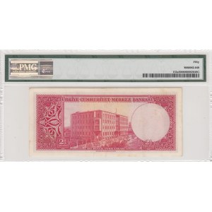 Turkey, 2 1/2 Lira, 1957, AUNC, p152a, 5. Emission