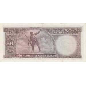 Turkey, 50 Lira, 1964, XF, p175a