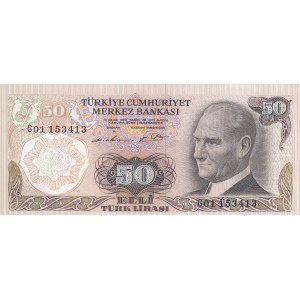 Turkey, 50 Lira, 1976, UNC, p188