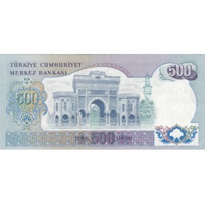 Turkey, 500 Lira, 1971, VF, p190a, 6. Emission