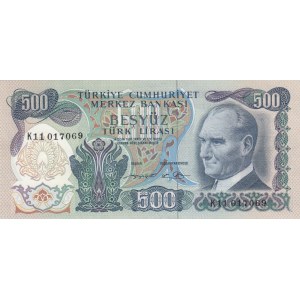 Turkey, 500 Lira, 1974, AUNC (-), p190b