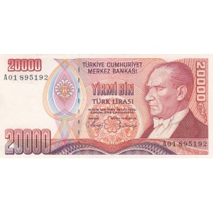 Turkey, 20.000 Lira, 1988, UNC (-), p201