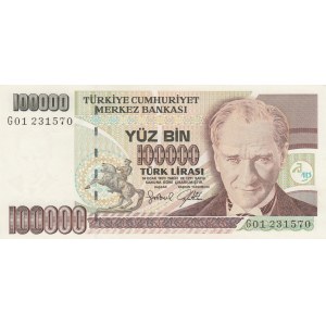 Turkey, 100.000 Lira, 1996, UNC, p205c