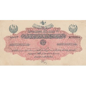 Turkey, Ottoman Empire, 1/2 Lira, 1916, VF, p82