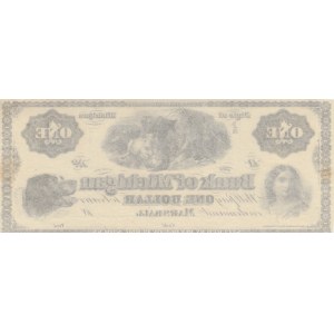 Confederate States of America, 1 Dollar, 18xx, UNC,