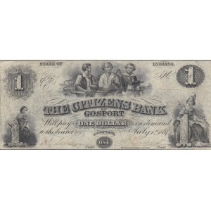 Confederate States of America, 1 Dollar , 1857, VF,