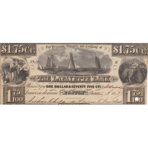 Confederate States of America, 1,75 Dollars, 1837, UNC,