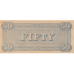 Confederate States of America, 50 Dollars, 1864, VF, p70