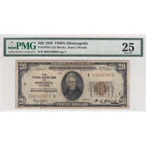 United States of America, 20 Dollars, 1929, VF,