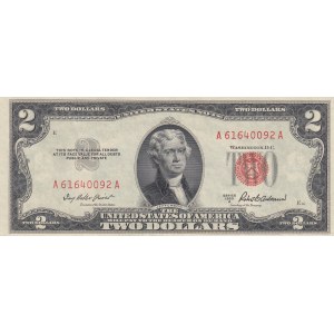 United States of America, 2 Dollars, 1953, UNC, p380a