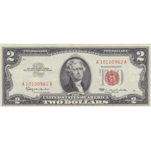 United States of America, 2 Dollars, 1963, XF, p382a