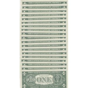 United States of America, 1 Dollar , 1957, UNC, (Total 24 consecutive banknotes)