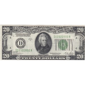 United States of America, 20 Dollars, 1928, VF (+), p422b