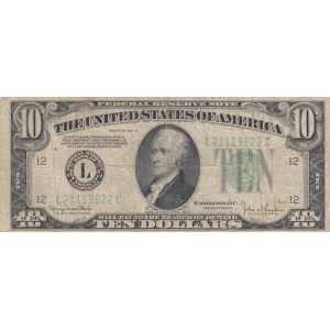 United States of America, 10 Dollars, 1934, FINE, p430L