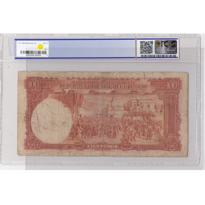 Uruguay, 100 Pesos, 1935, FINE, p13a