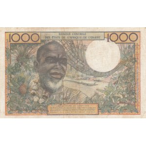 West African States, 1.000 Francs, 1961, VF, p103Ab