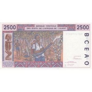 West African States, 2.500 Francs, 1992, XF, p712Ka