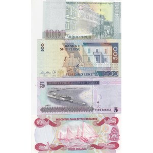 Mix Lot, 0, UNC, (Total 4 banknotes)