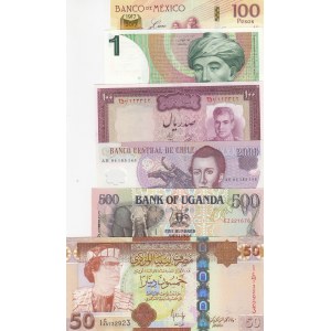 Mix Lot, 0, UNC, (Total 6 banknotes)