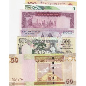 Mix Lot, 0, UNC, (Total 6 banknotes)