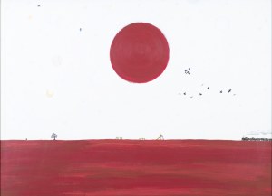 Fuji Ribeka, DEEP RED HORIZON, BRIGHT RED SUN, 2020