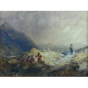 (XIX w.), Scena batalistyczna w górach w górach