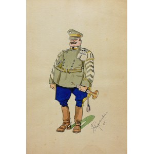 Stefan Pajaczkowski (1900 Lviv-1978 Edinburgh), Lancer trumpeter, 1919.