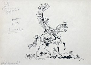 Jan Marcin Szancer (1902 Kraków-1973 Warszawa), Husarz na koniu