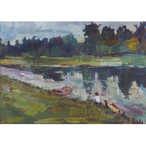 Artymowski Roman, PEJZAŻ Z RZEKĄ, 1958