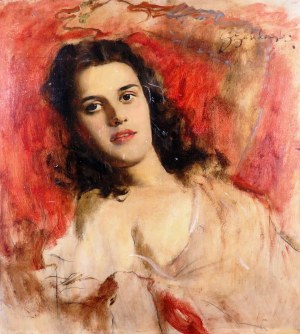 Bolesław Szańkowski (1873-1953), Portret dziewczyny