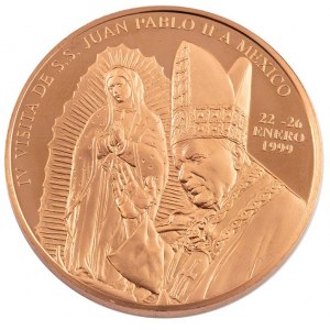 MEDAL, PIELGRZYMKA JANA PAWŁA II DO MEKSYKU, 1999