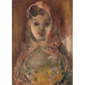 Rajmund Kanelba (1897 Warszawa - 1960 Londyn)  - Dziewczyna w chustce