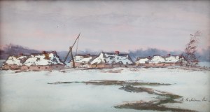 Andrzej Malinowski (1885 Czempin - 1932 Poznań) -  Poleska zima