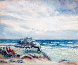 Eugeniusz Geppert (1890 Lwów - 1979 Wrocław) - Wiatr nad morzem, 1945 r.