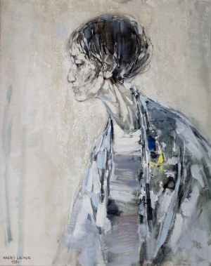 Maciej Lachur (1927 Zagórze – 2007 Otwock)  - Portret kobiety, 1984 r.