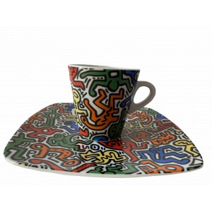 Filiżanka z talerzykiem, Keith Haring, Art Now Collection N 13