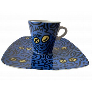 Filiżanka z talerzykiem, Keith Haring, Art Now Collection N 17