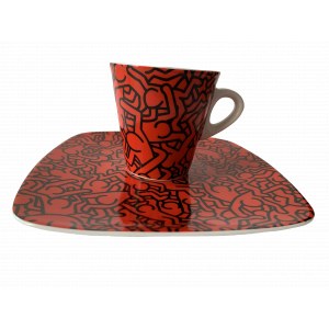 Filiżanka z talerzykiem, Keith Haring, Art Now Collection N 18