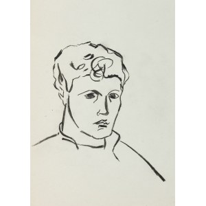 Roman Opałka (1931 Abbeville-Saint-Lucien - 2011 Rzym), Portret, lata 50. XX w.