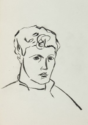 Roman Opałka (1931 Abbeville-Saint-Lucien - 2011 Rzym), Portret, lata 50. XX w.