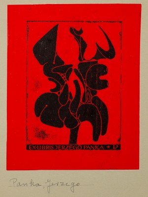 Henryk Płóciennik (ur. 1933 Łódź), Ex libris Jerzego Panka, 1969 r.