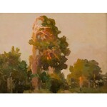 Iwan TRUSZ (1869-1940), Pejzaż z drzewami