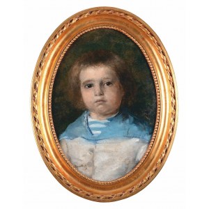 Leon WYCZÓŁKOWSKI (1852-1936) Portret Juliana Dobrzańskiego w wieku dziecięcym (1879-1880)