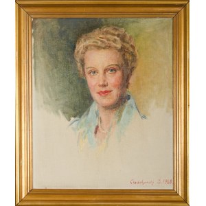 Bolesław Jan CZEDEKOWSKI (1885-1969), Portret kobiety (1965)