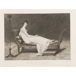 Feliks JASIŃSKI (1862-1901), Portret Madame Recamier