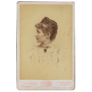 Awit SZUBERT (1837-1919), Portret młodej kobiety, ok.1890