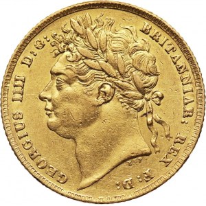 Wielka Brytania, Jerzy IV, suweren 1824, Londyn