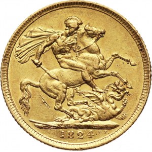 Great Britain, George IV, Sovereign 1824, London